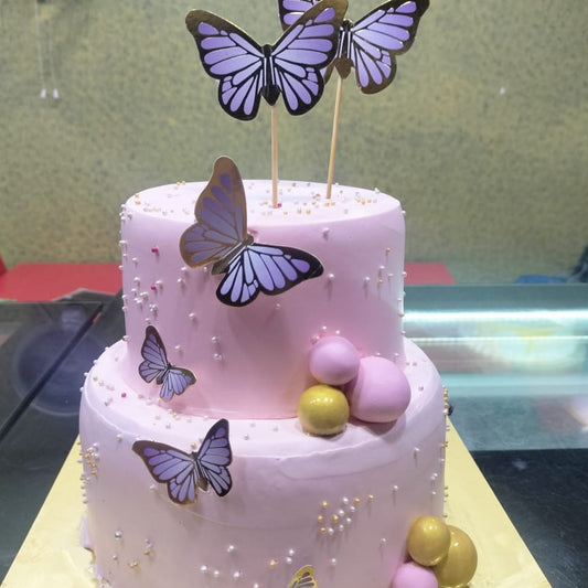 Butterscotch Butterfly's Cake