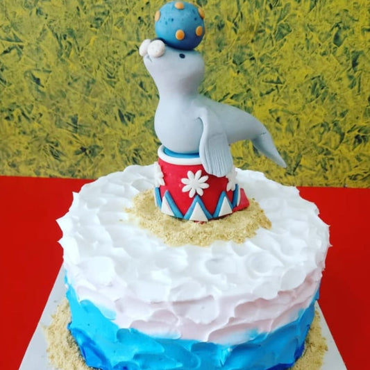 Dolphin Cream Cake