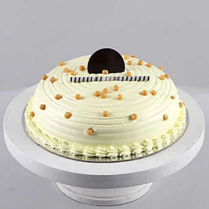 Dome Shaped Butterscotch Cake